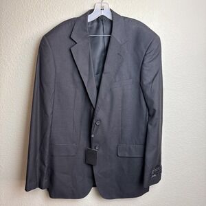 Genevie Uomo NWT 44L Gray Men's Sports Coat Blazer 2 Button Jacket